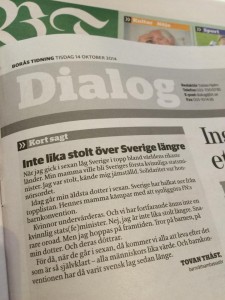 Borås Tidning - Inte lika stolt över Sverige längre
